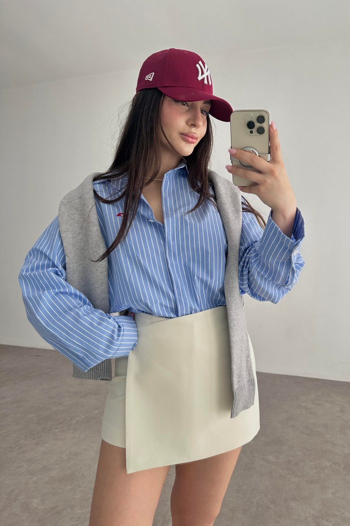 ZR Orj. Ekru Şort Etek