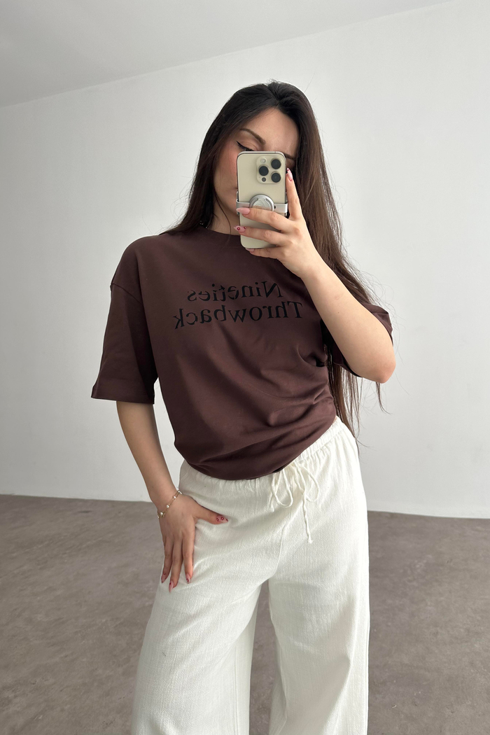 Zra Nineties Orj. Kahve Tişört