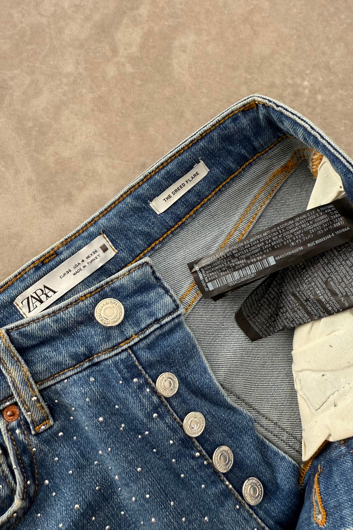 Zra Orj. Full Taşlı Işıltılı Jean