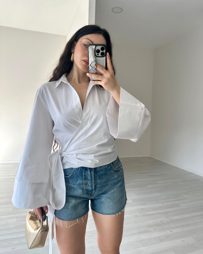 ZRA Orj. Bağlama Detaylı Gömlek