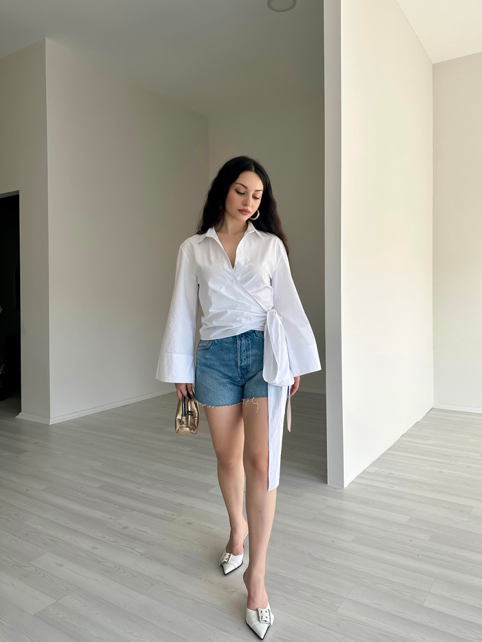 ZRA Orj. Bağlama Detaylı Gömlek