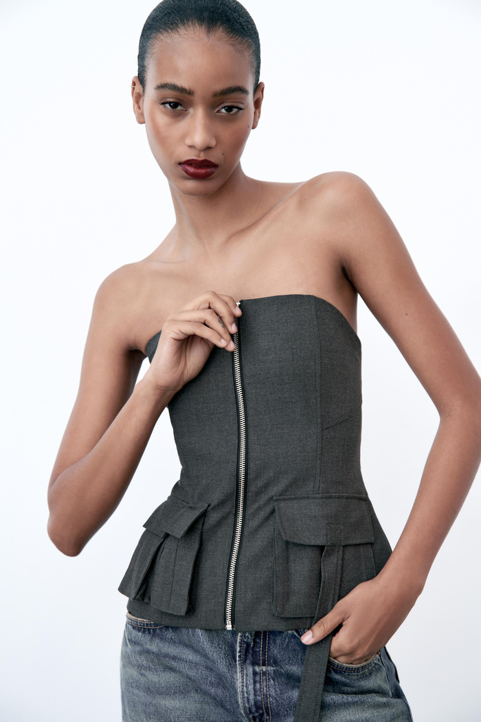 Zra Orj. Cep Detaylı Korse