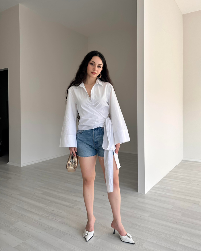 ZRA Orj. Bağlama Detaylı Gömlek