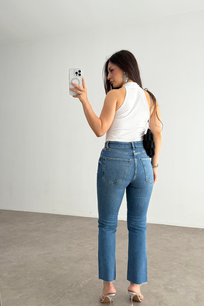 Zra Orj. Full Taşlı Işıltılı Jean