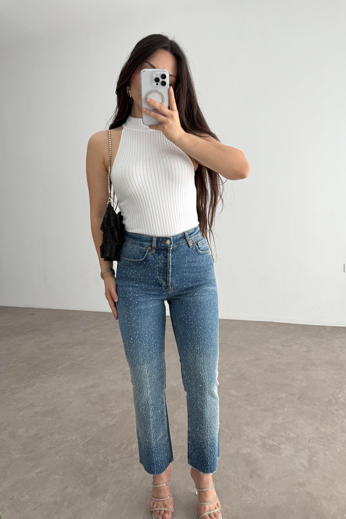Zra Orj. Full Taşlı Işıltılı Jean