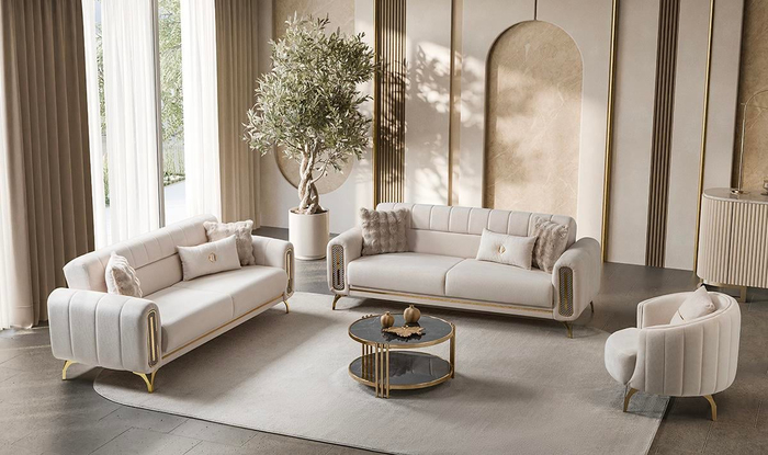 Dior Metal Ayaklı Koltuk TakımıSaltanat Mobilya