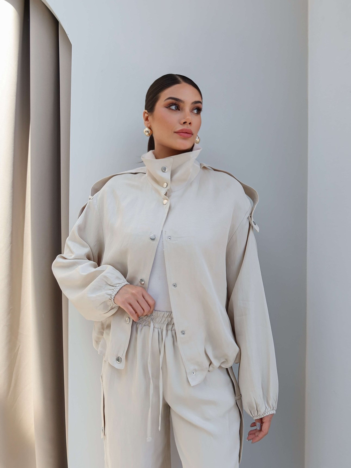 Apoletli Bomber Ceket Pantolon Takım