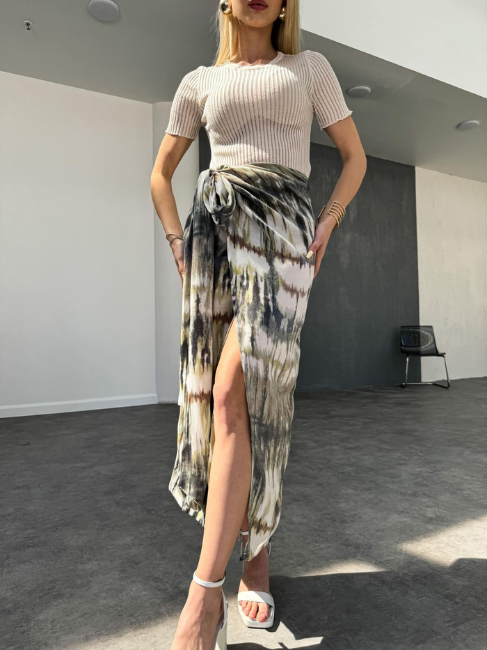 Batik Desenli Anvelop Etek