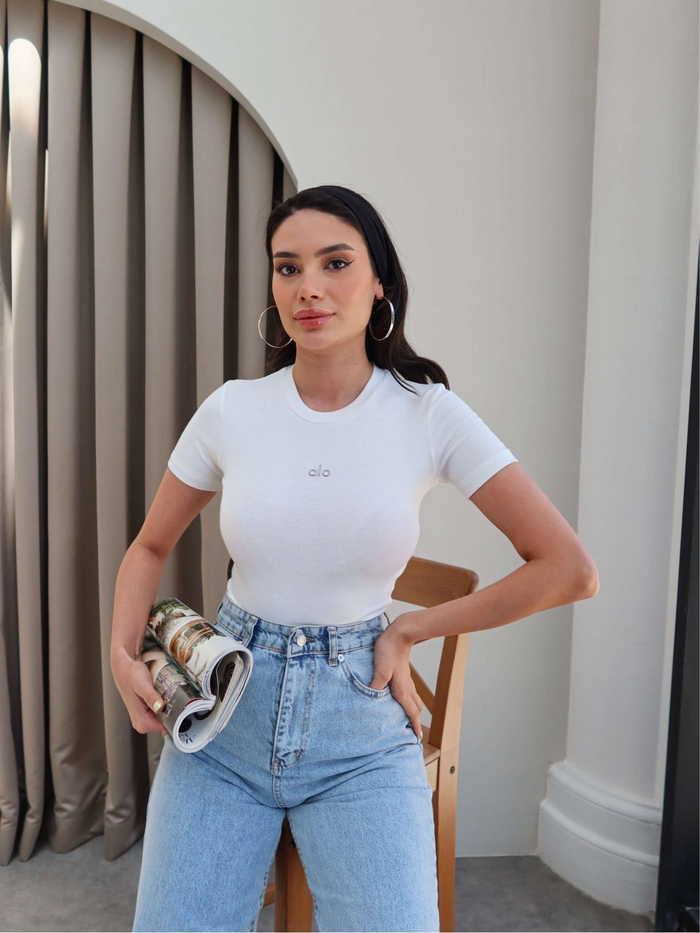 Beyaz Orj Crop Top