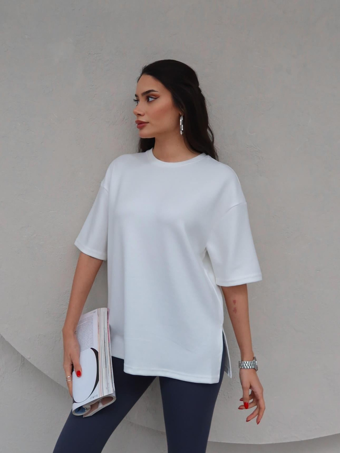 Bisiklet Yaka Modal T-Shirt
