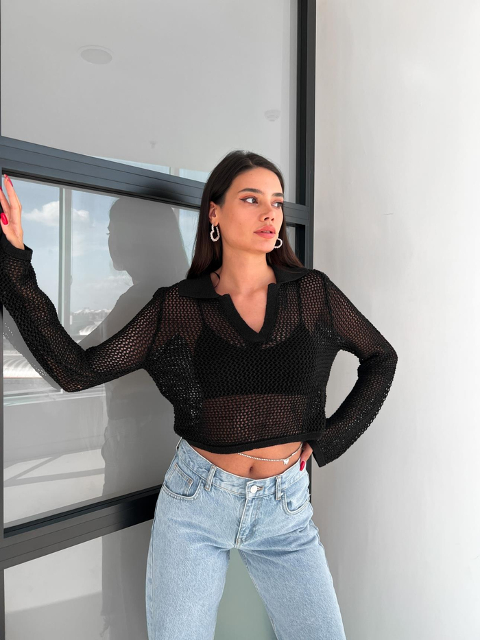 Black Silvery Ajurlu Kazak