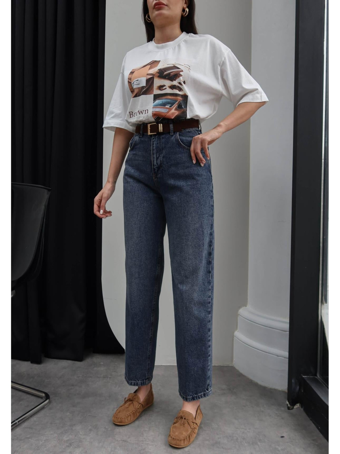 Boyfriend Süet Kemerli Jean