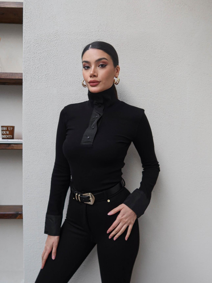 Çıtçıt Detay Fitilli Bluz