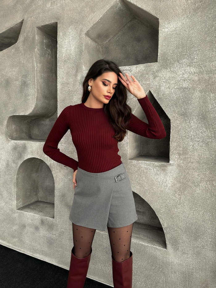 E.H Grey Private Şort Etek