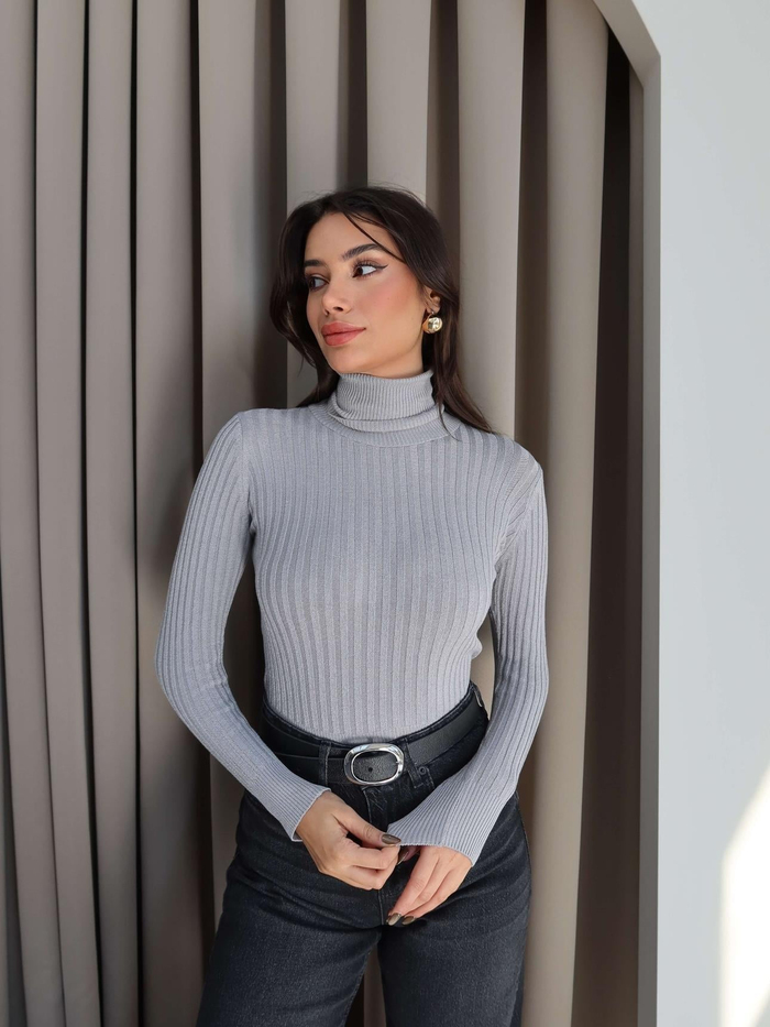 Fitilli Balıkçı Yaka Kazak