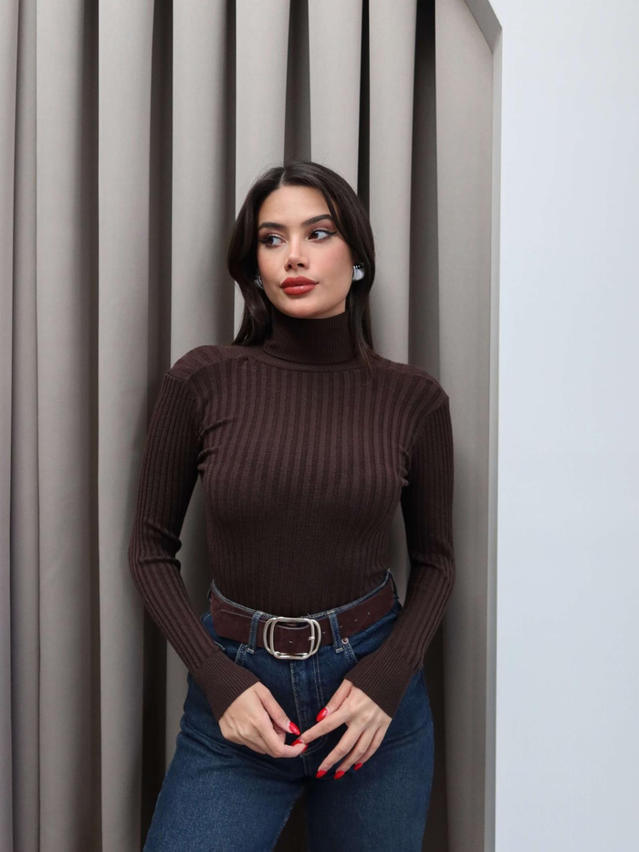 Fitilli Balıkçı Yaka Kazak