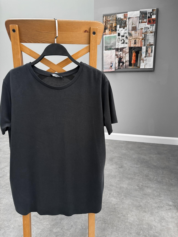 Füme Oval Kesim Tshirt