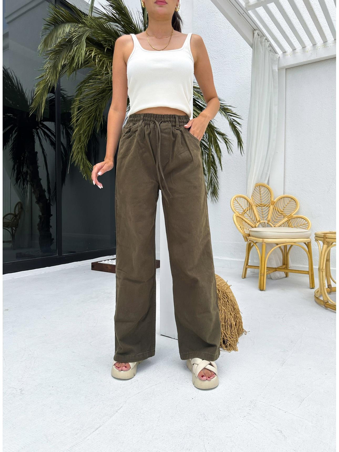 Gabardin Bol Kesim Pantolon