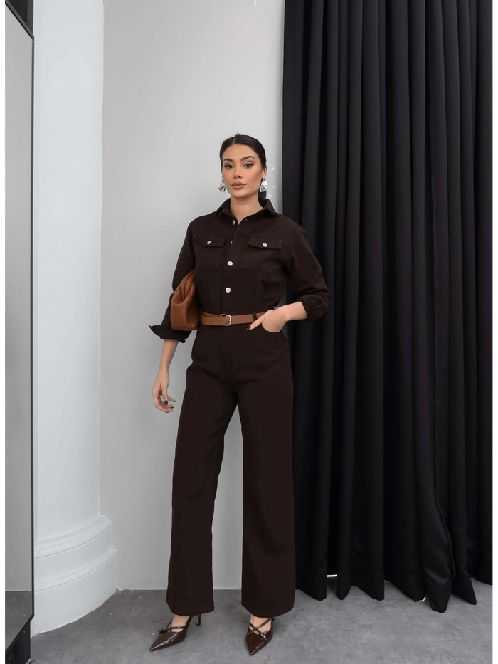 Gabardin Kemerli Tulum