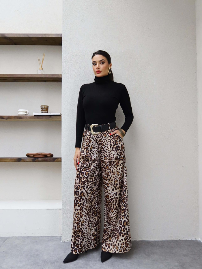 Gold Kemerli Leo Pantolon