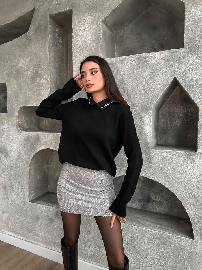 Gömlek Yaka Diamond Kazak