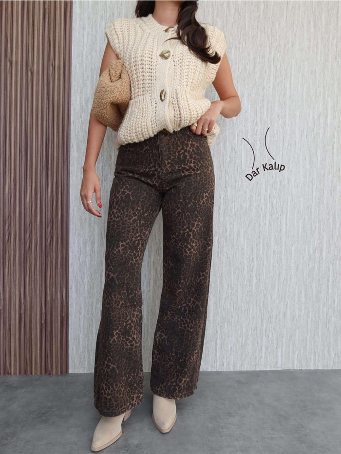 Leo Desen Gabardin Bol Kesim Pantolon