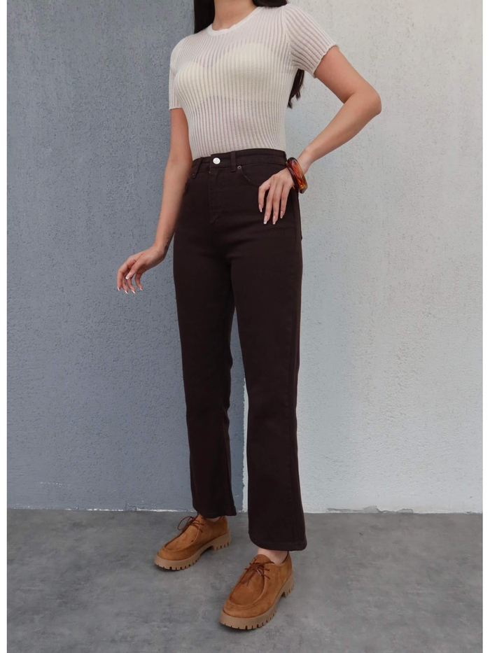 Likralı Flare Jean