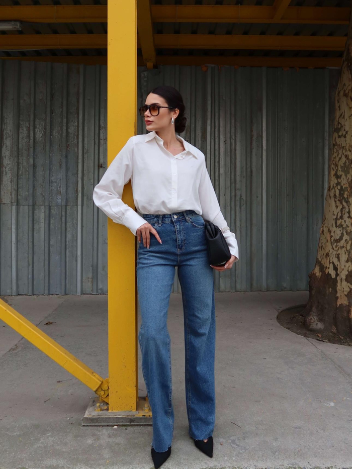 Likralı Straight Orj Jean