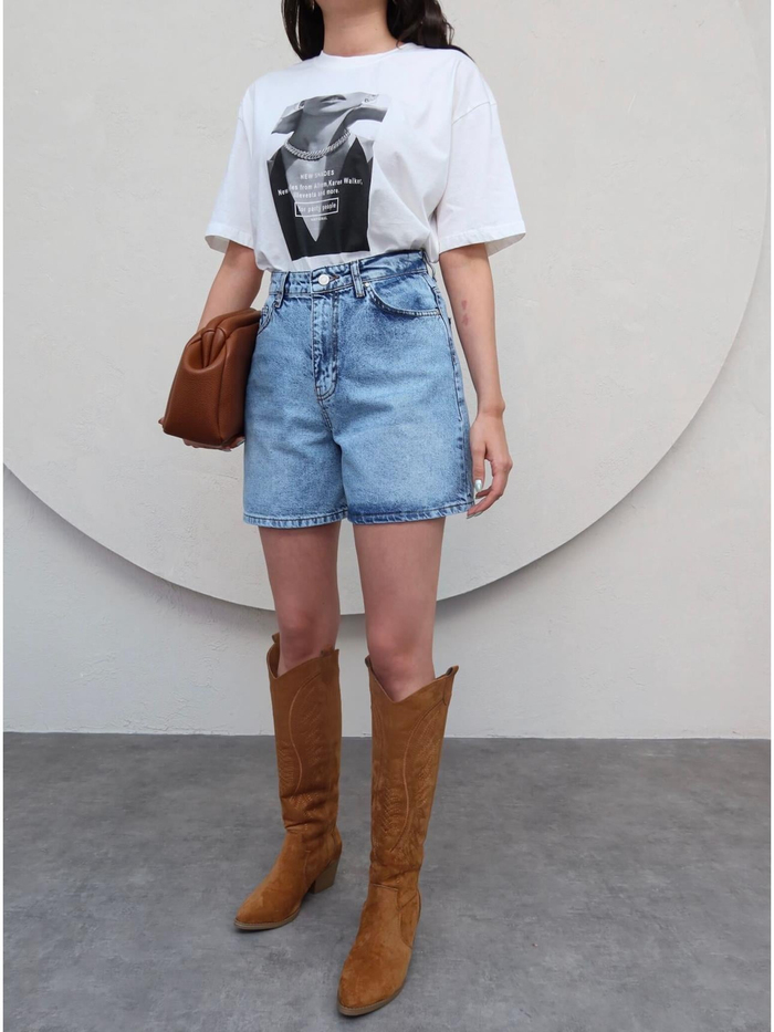 Mavi Denim Bermuda Şort