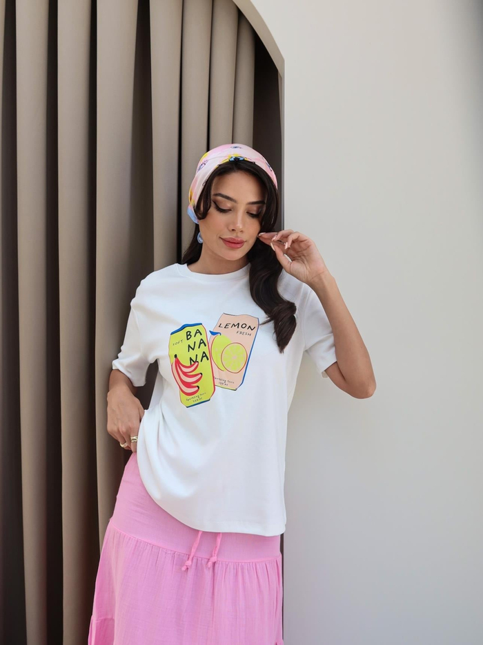 Meyve Baskılı T-Shirt