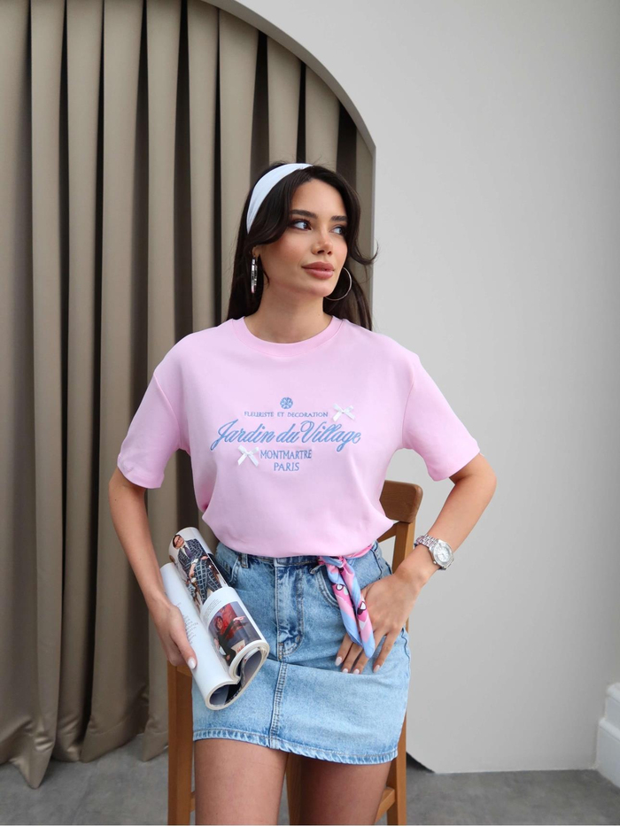 Montmartre Paris Yazılı T-shirt
