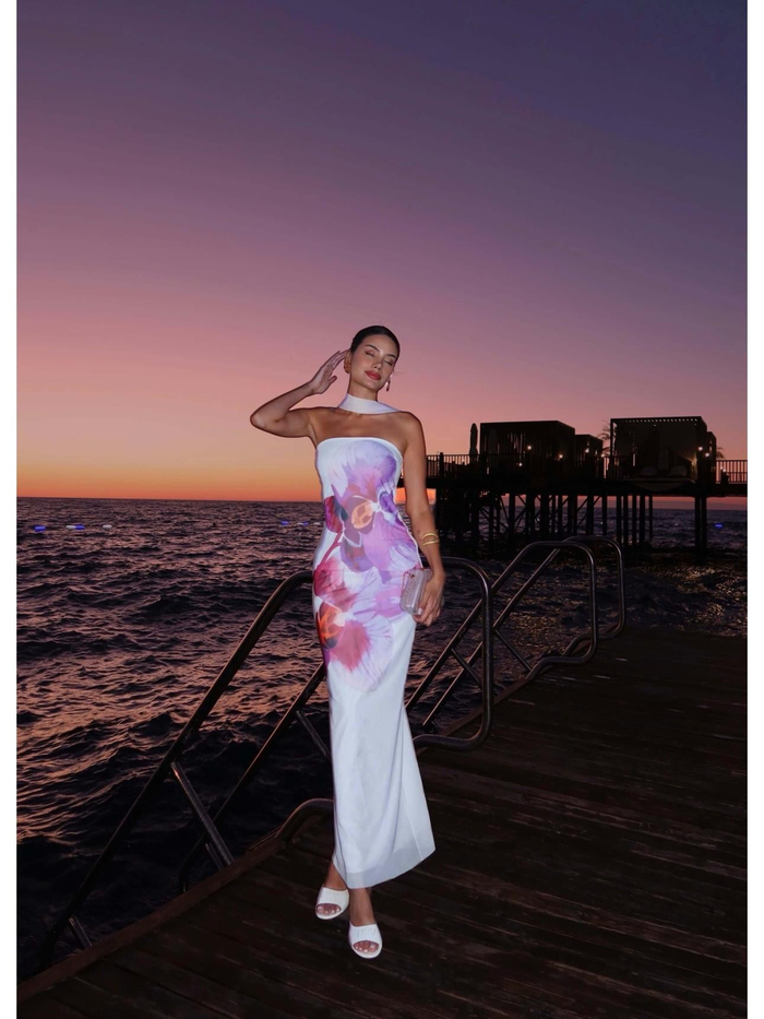 Orkide Baskı EH Collection Elbise