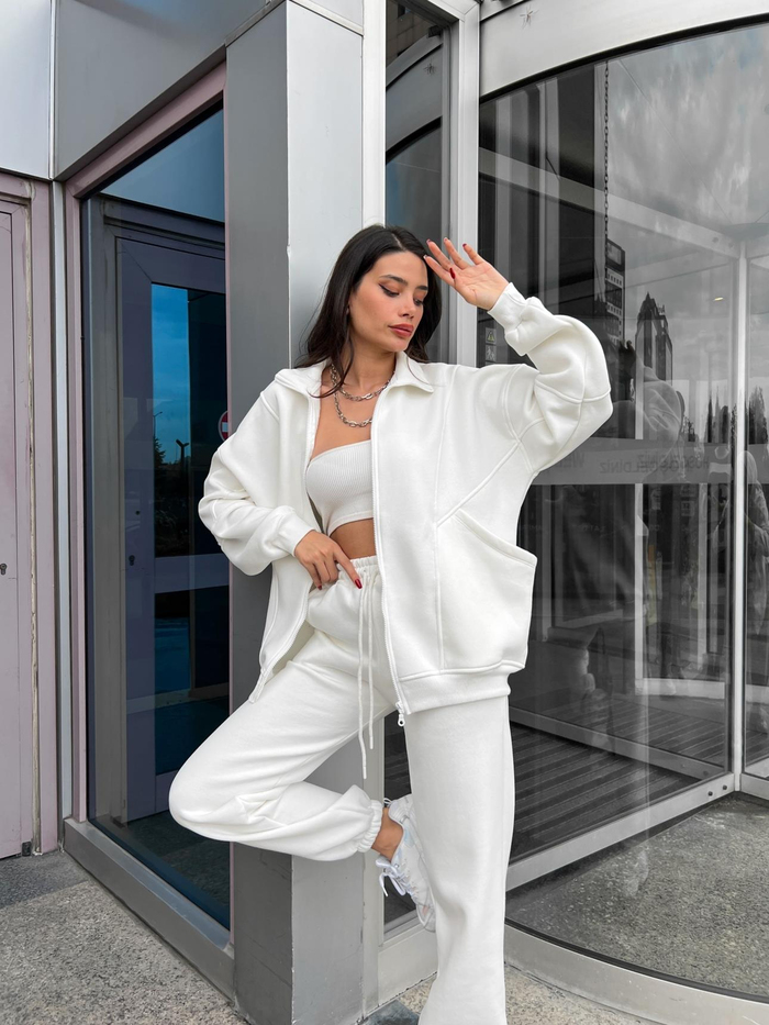 Oversize Paça Lastikli Eşofman Takım