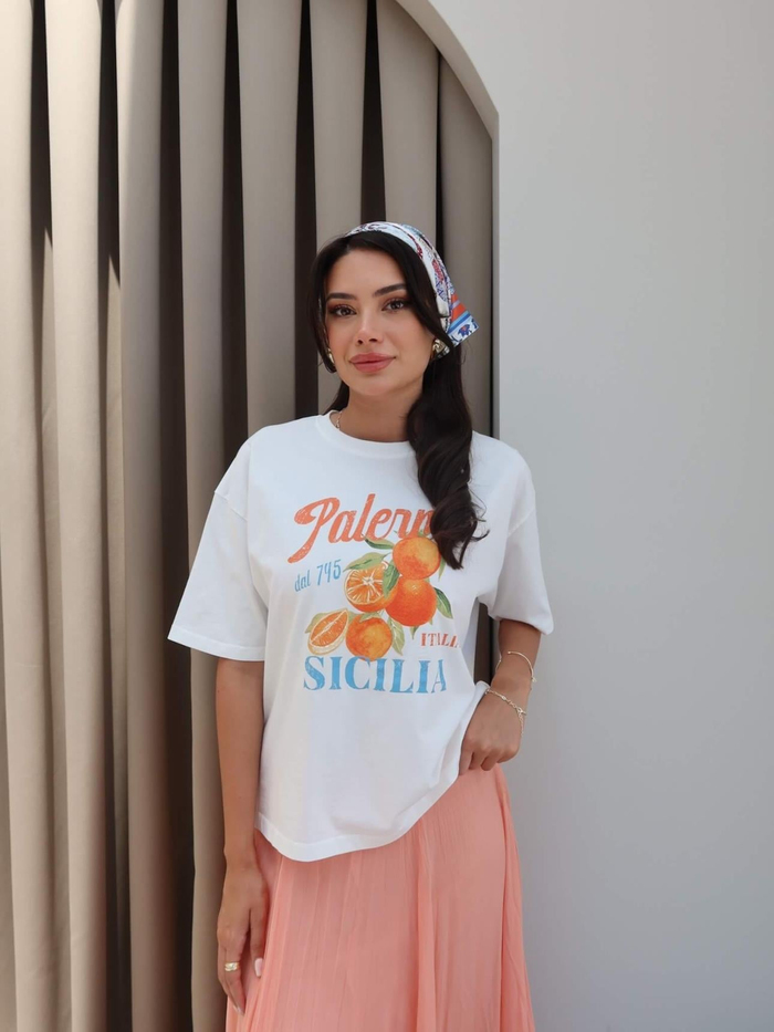 Palermo Baskılı T-Shirt