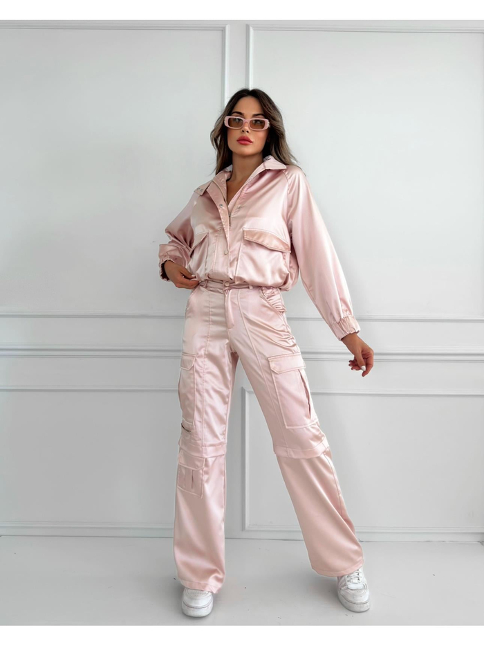 Pink Satın İkili Takım