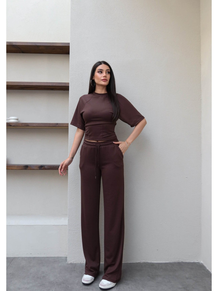 Reglan Kol Bel Pensli Eşofman Takım