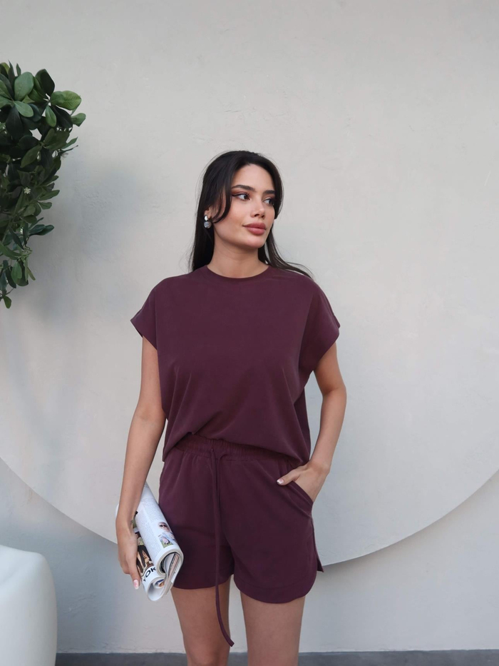 Sıfır Kol Şort Takım