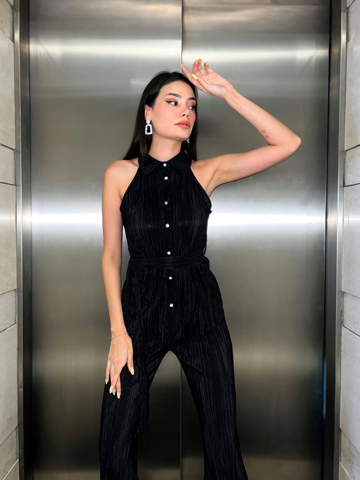Siyah Sıfır Kol Pilise Takım