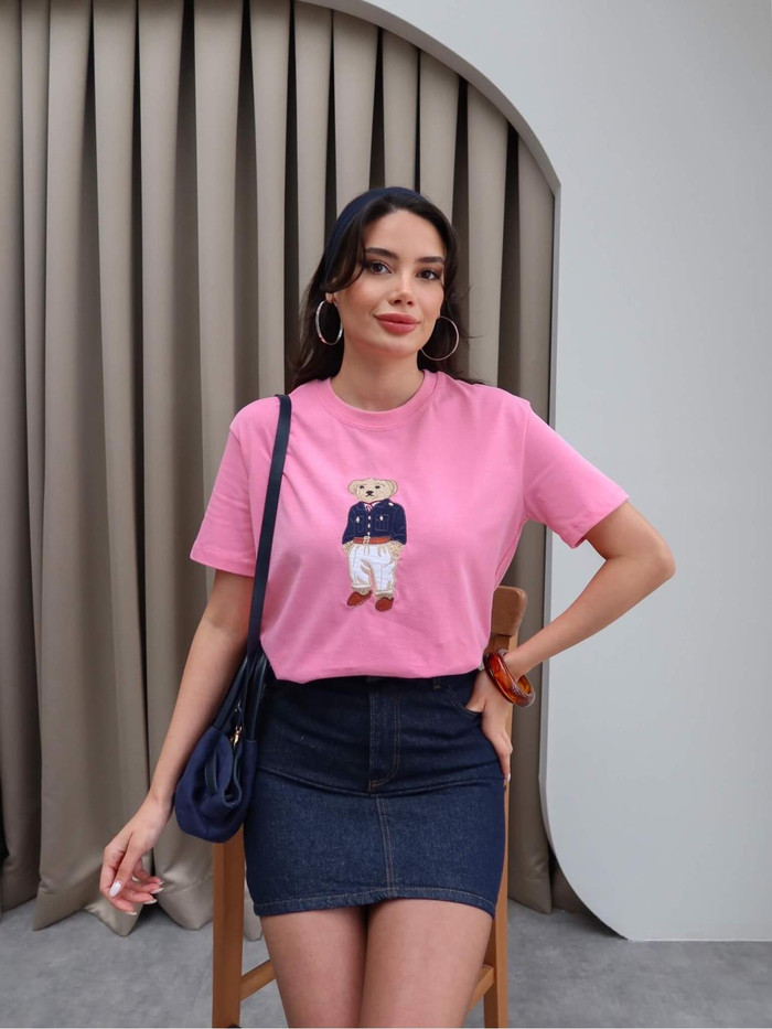 Teddy Bear Nakışlı T-Shirt
