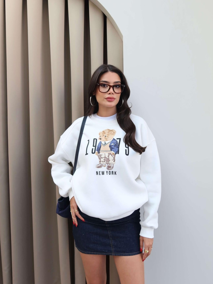 Teddy Bear Şardonlu Sweatshirt