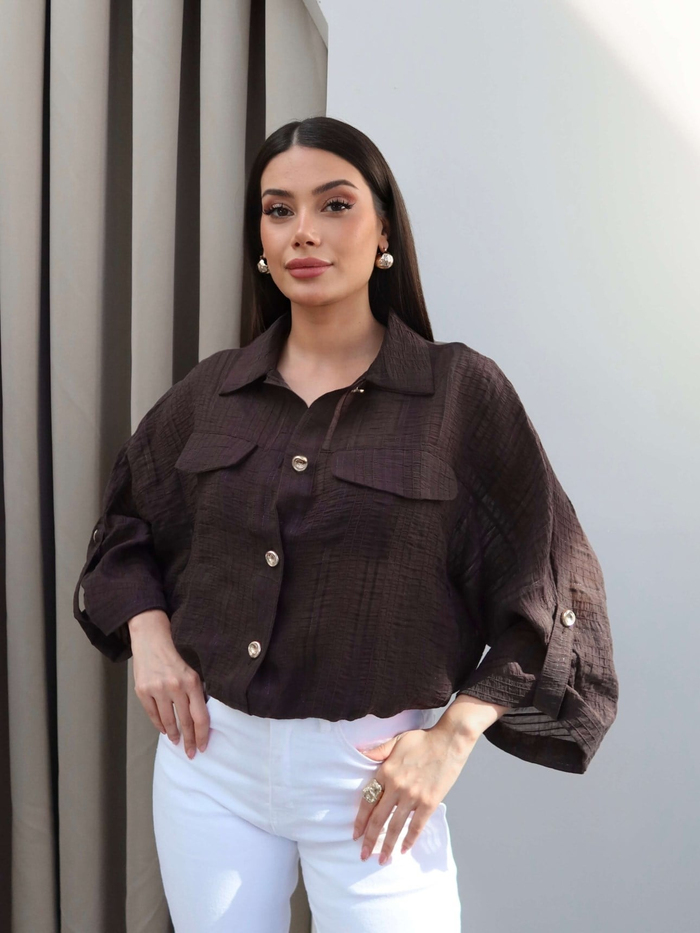 Transparan Simli Bomber Ceket