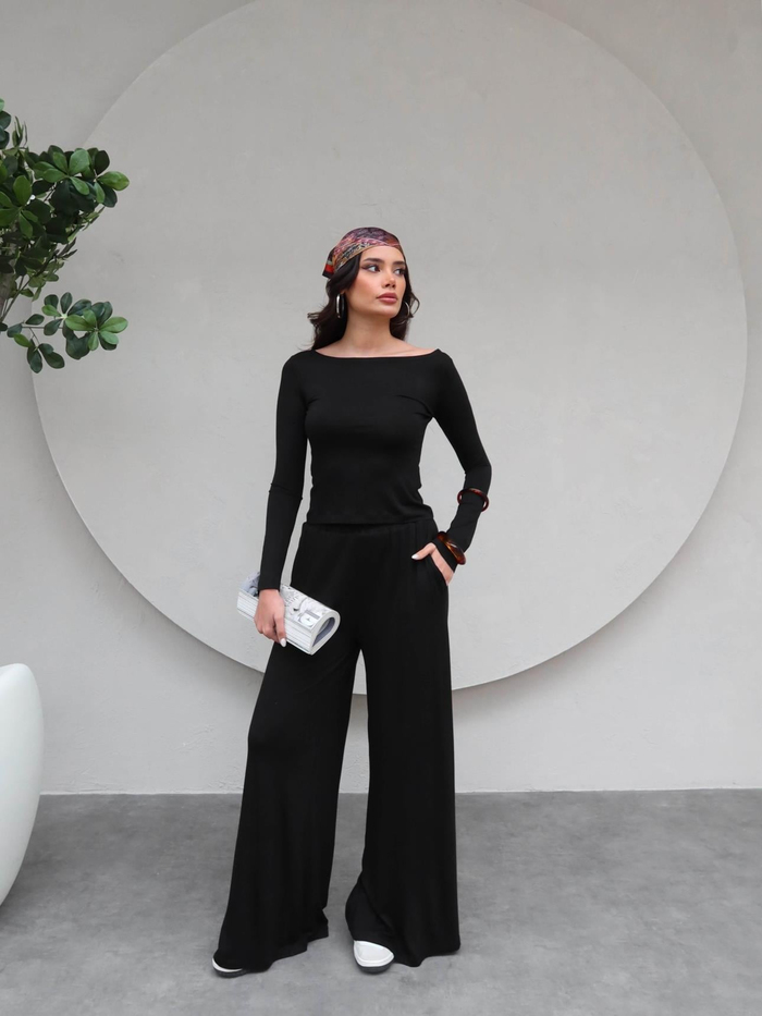 Uzun Kollu Body Pantolon Takım