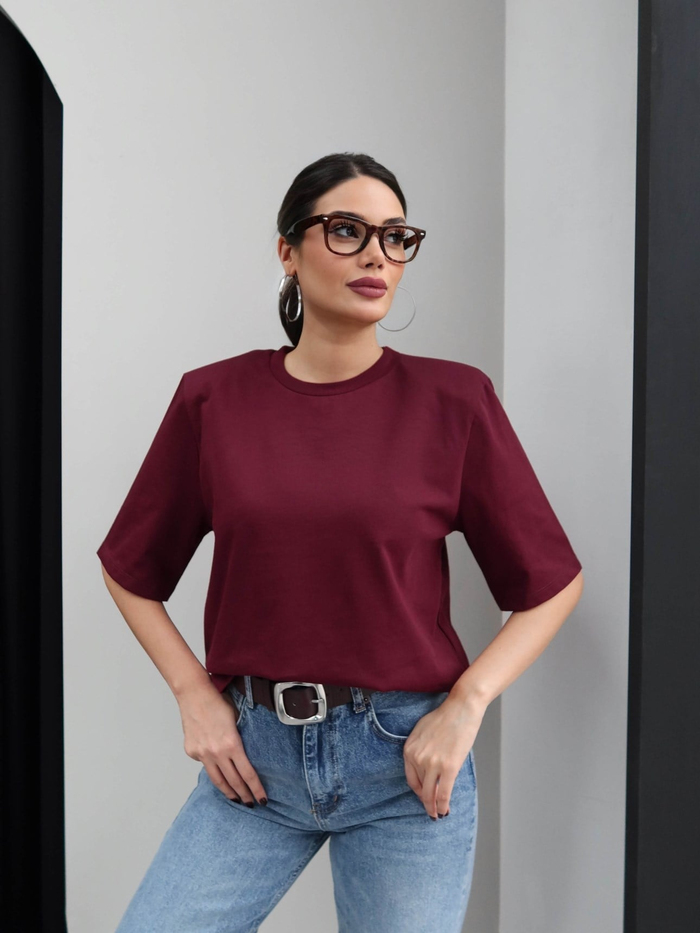 Vatkalı Kısa Kol TShirt