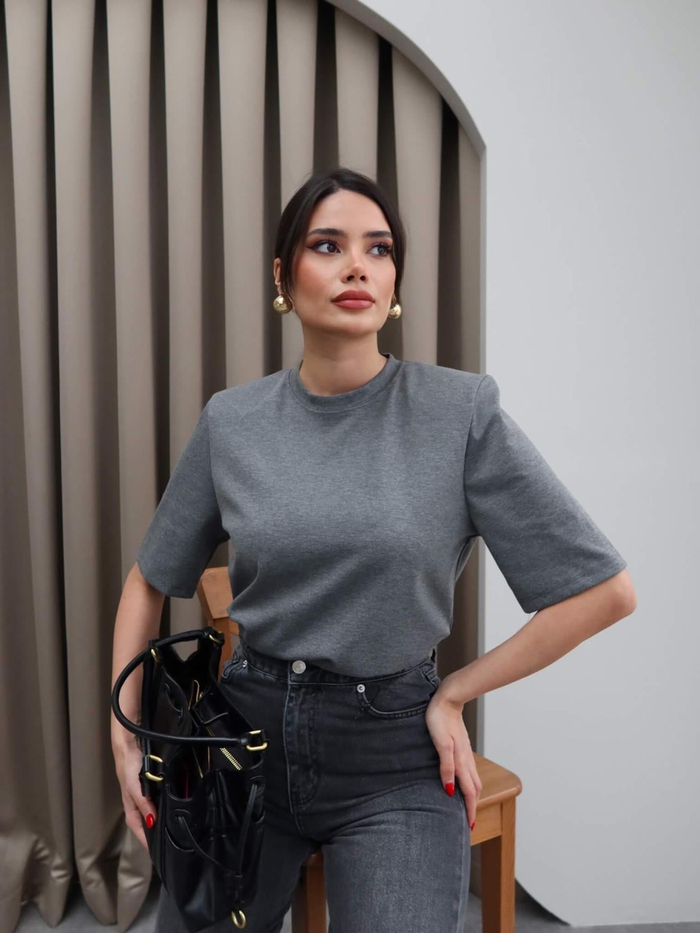 Vatkalı Kısa Kol TShirt