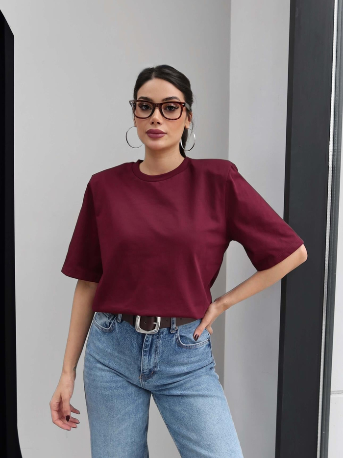 Vatkalı Kısa Kol TShirt