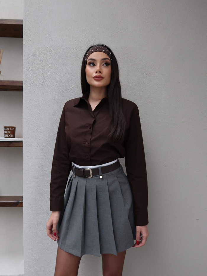 Vatkalı Oversize Gömlek
