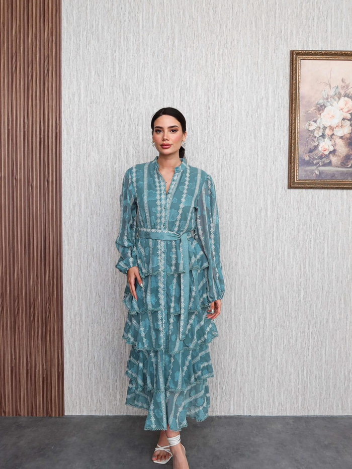 Volanlı Kat Kat Elbise