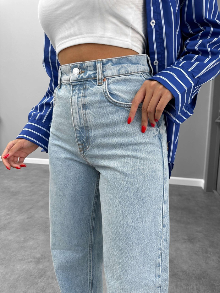 Açık Mavi Wıde Leg Orj Jean