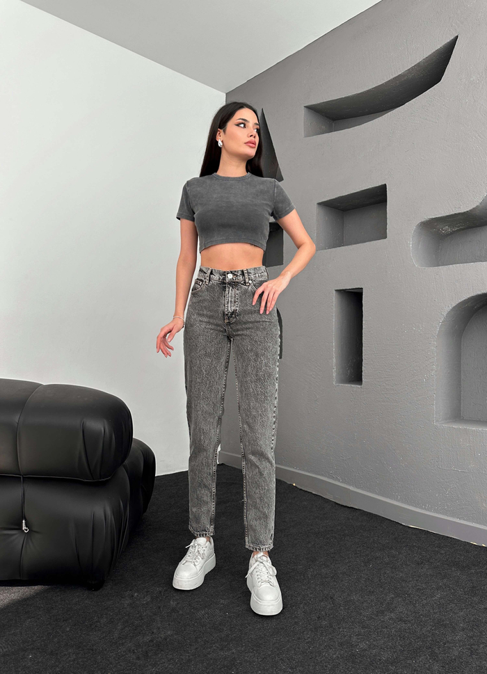 Antrasit Mom Kesim Orj Jean