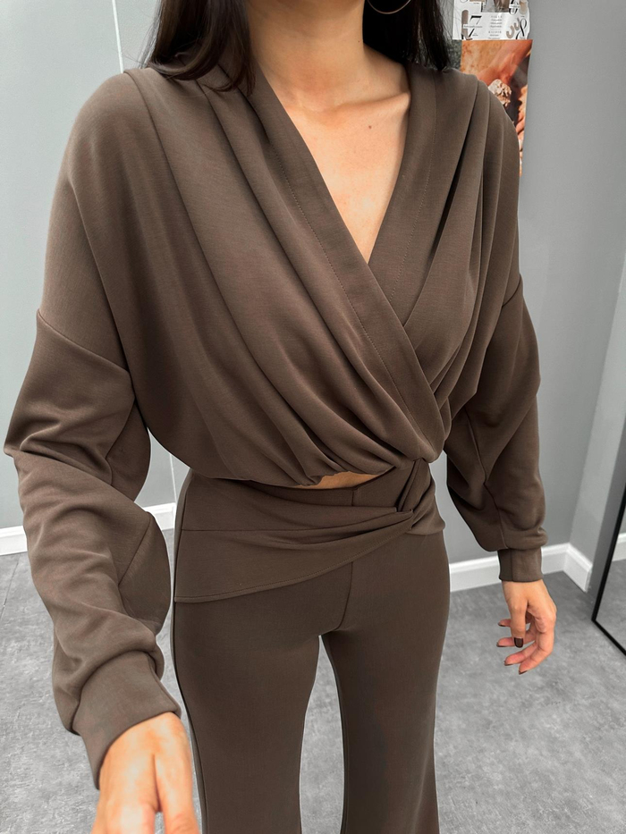 Anvelop Kesim Kapüşonlu Sweatshirt